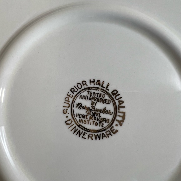 Vintage superior hall autumn leaf cake plate replacement - Picture 5 of 6